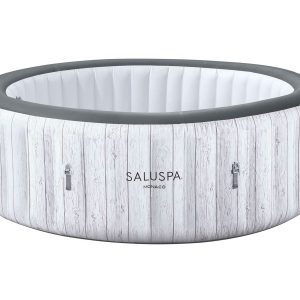 SaluSpa 85 x 28 Monica AirJet Hot Tub Liner Replacement. White Wood Grain