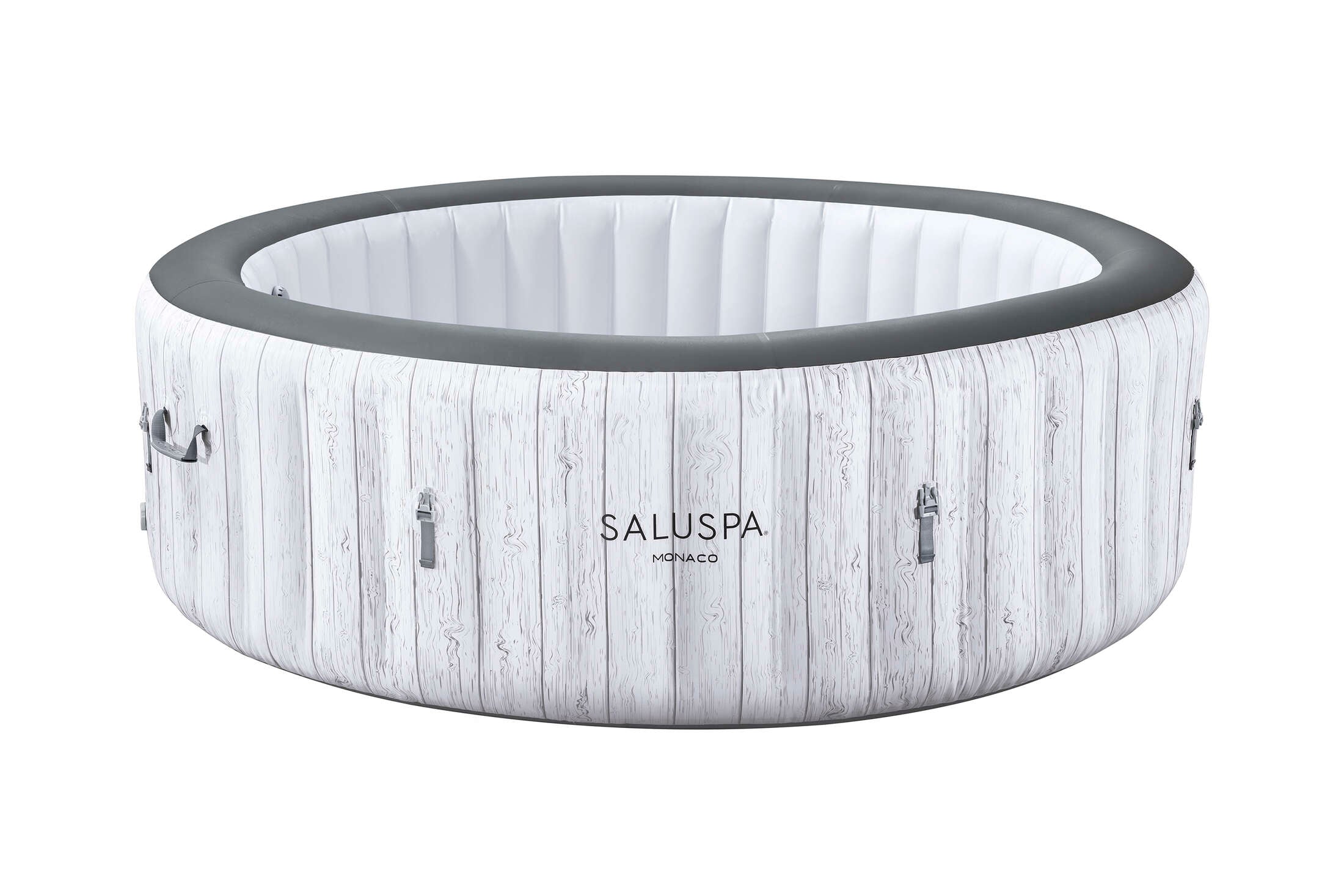 SaluSpa 85 x 28 Monica AirJet Hot Tub Liner Replacement. White Wood Grain