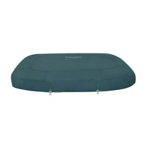 SaluSpa 71 x 71 x 26 Ibiza EnergySense AirJet Hot Tub Top Leatheroid Cover. Dark Green