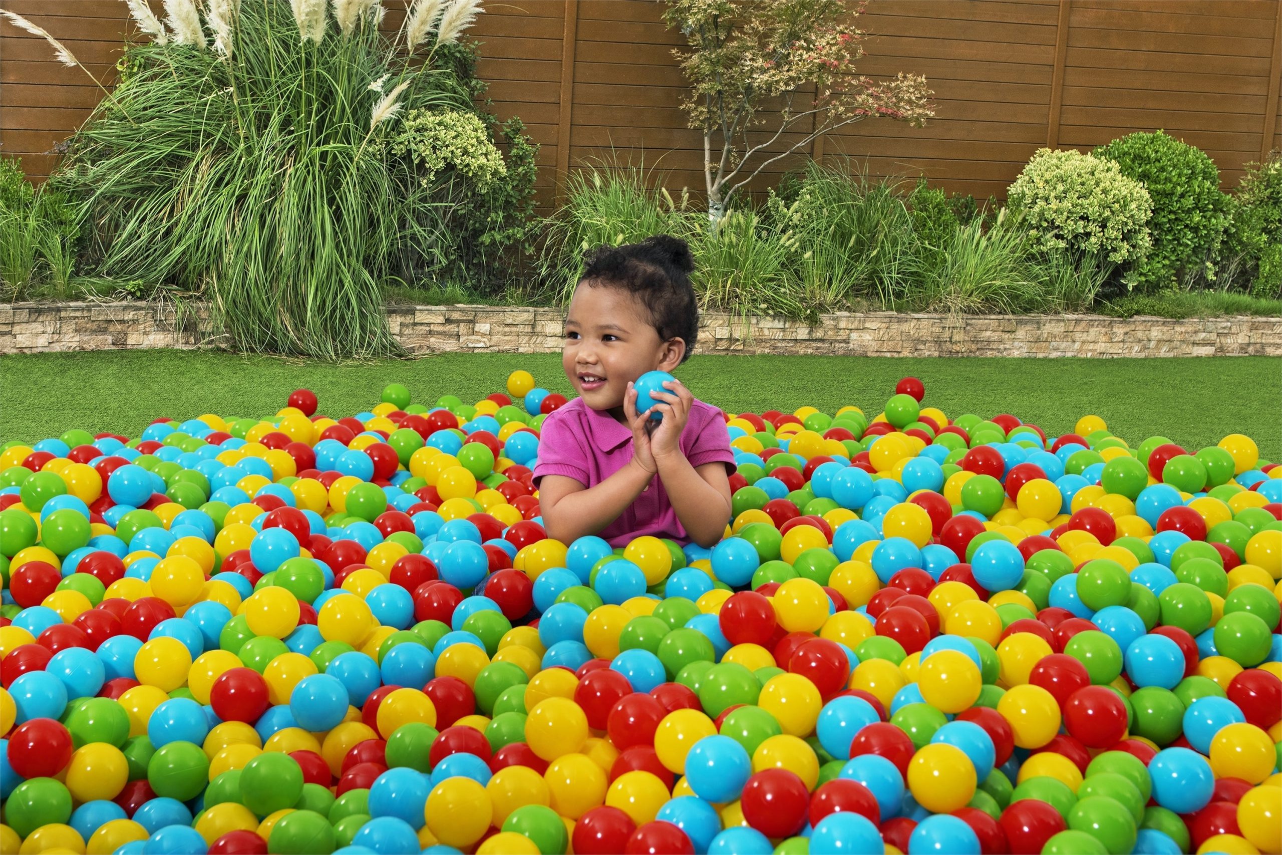 Bestway Splash & Play 250 Ball Pit Balls. Multi-Color. 2.3 Balls. Ages 1+ | Heavy-Duty Plastic Play Balls. Use With or Without Water. Puncture-Resistant Material. Motor Skill Development. Airtight Seam - Image 7