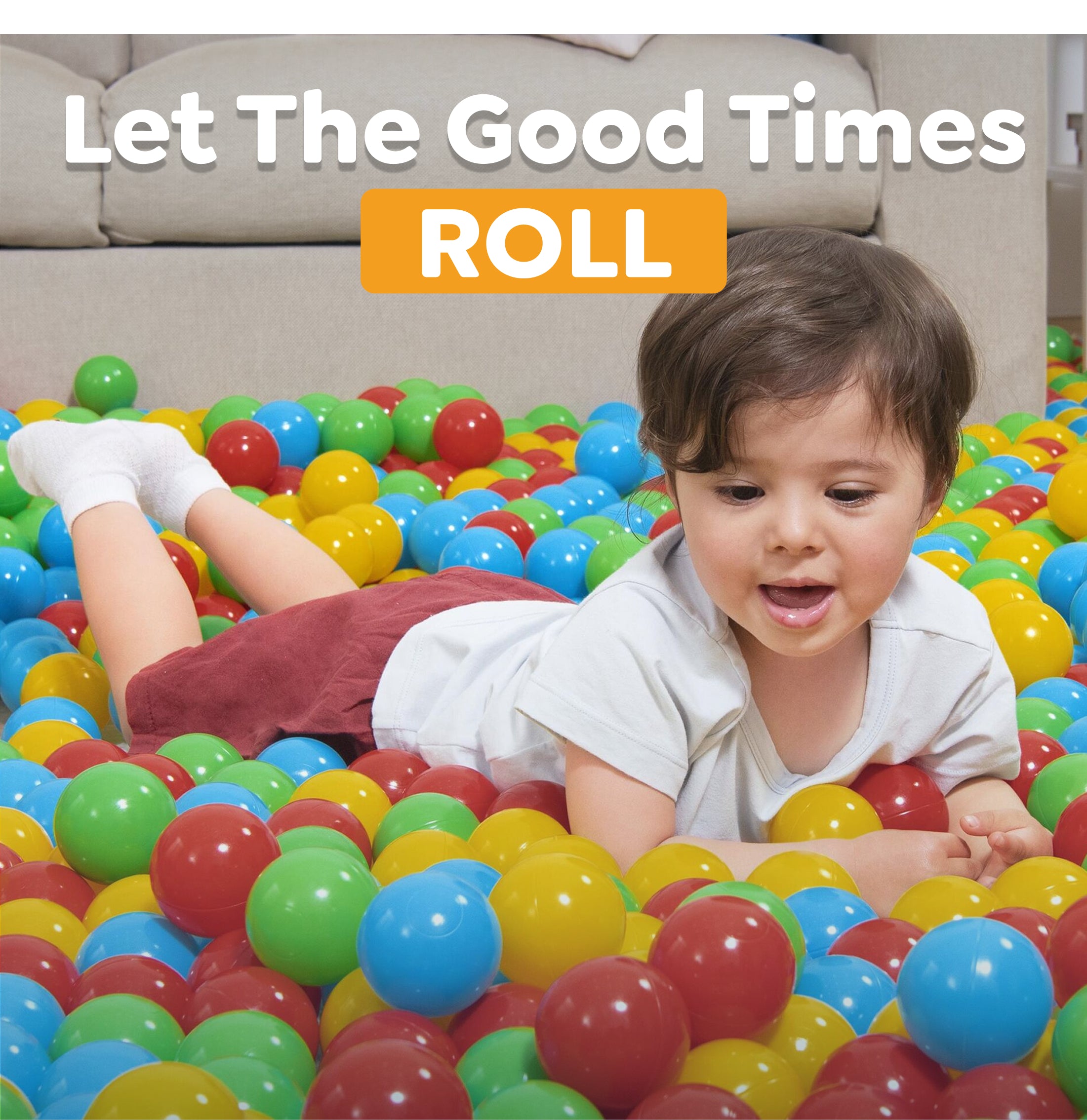 Bestway Splash & Play 250 Ball Pit Balls. Multi-Color. 2.3 Balls. Ages 1+ | Heavy-Duty Plastic Play Balls. Use With or Without Water. Puncture-Resistant Material. Motor Skill Development. Airtight Seam - Image 6