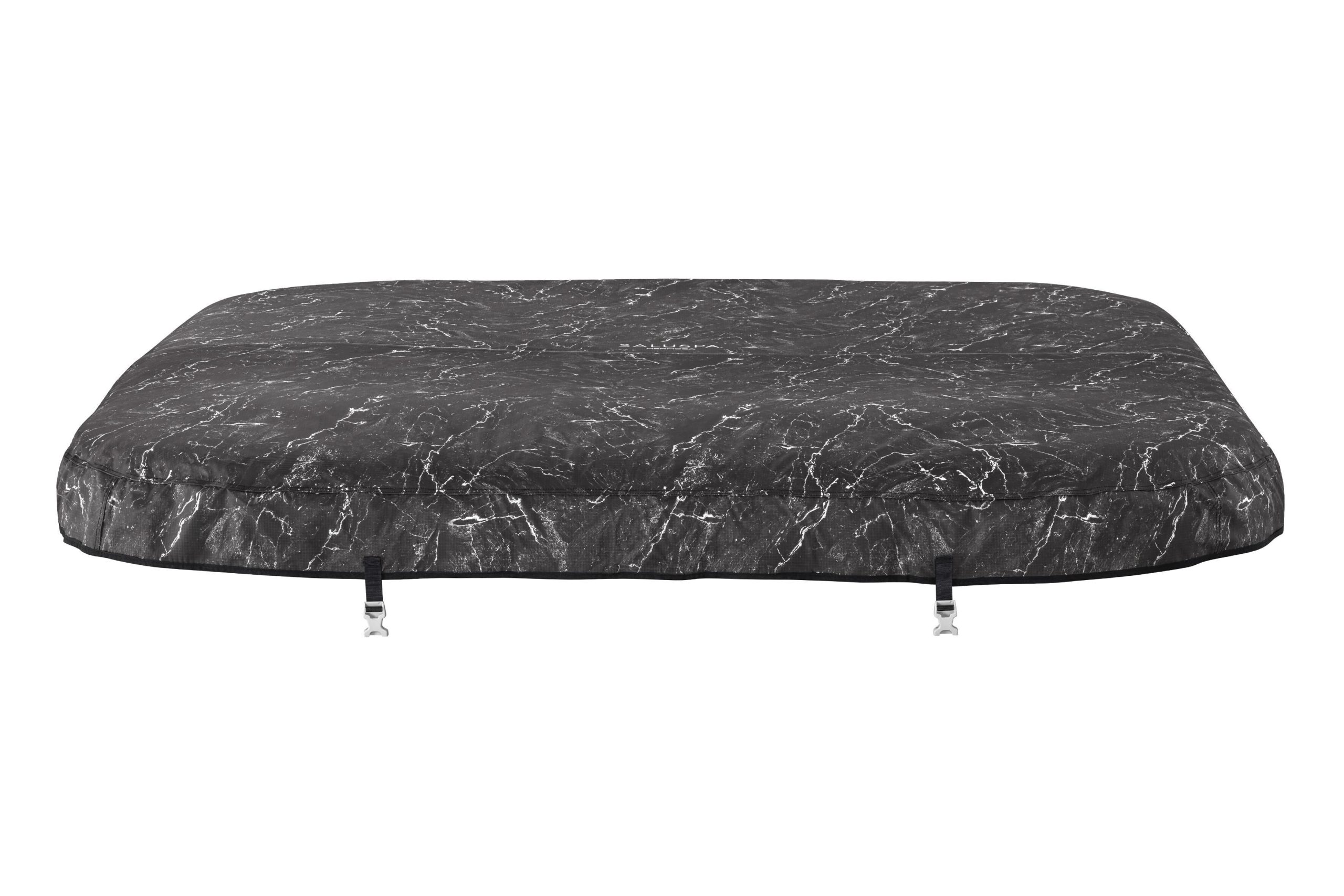 SaluSpa 79 x 79 x 28 Hermosa AirJet EnergySense Hot Tub Top Cover Replacement. Black Marble