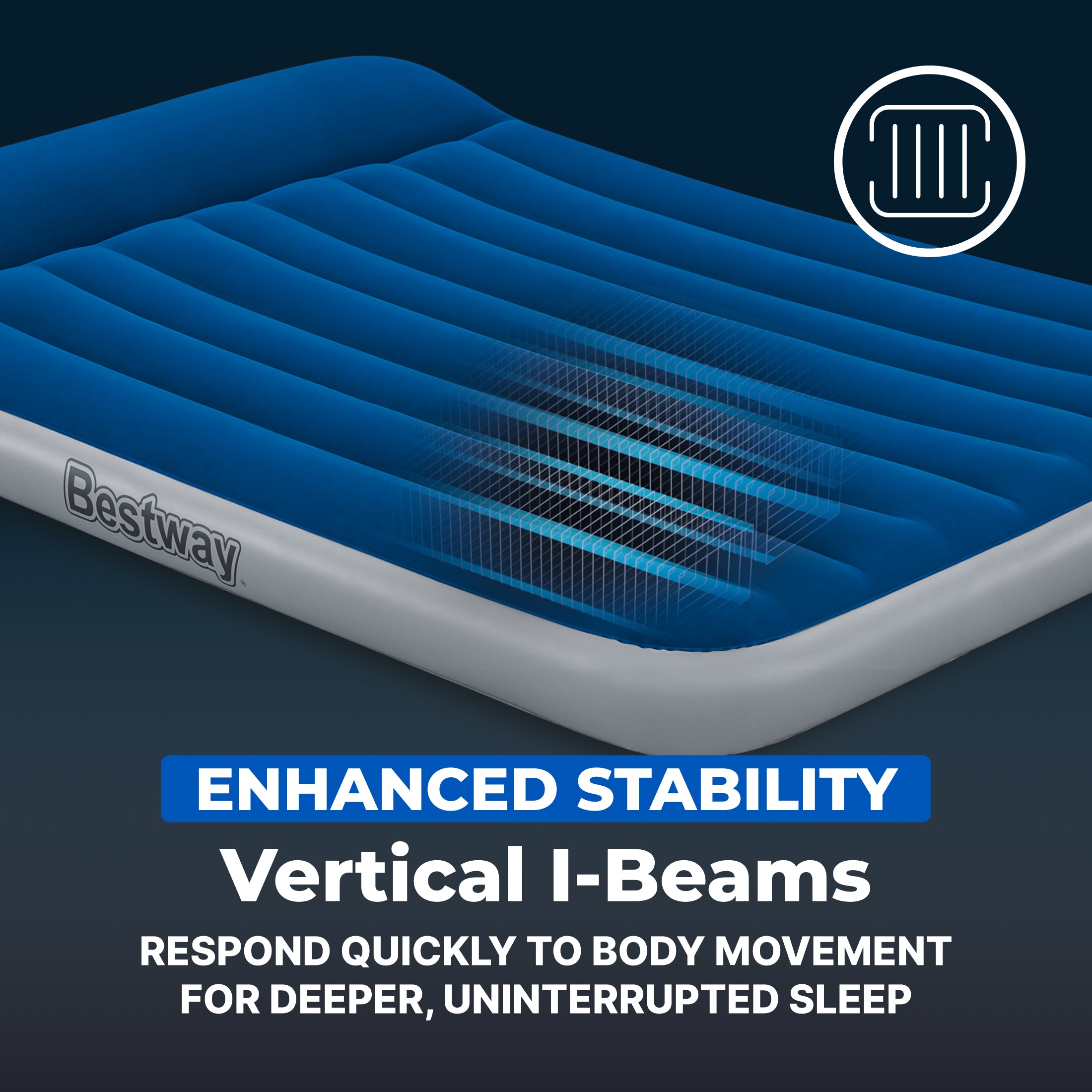 Bestway SleepSupport Air Mattress Full 12 with Built-in AC Pump - Image 5