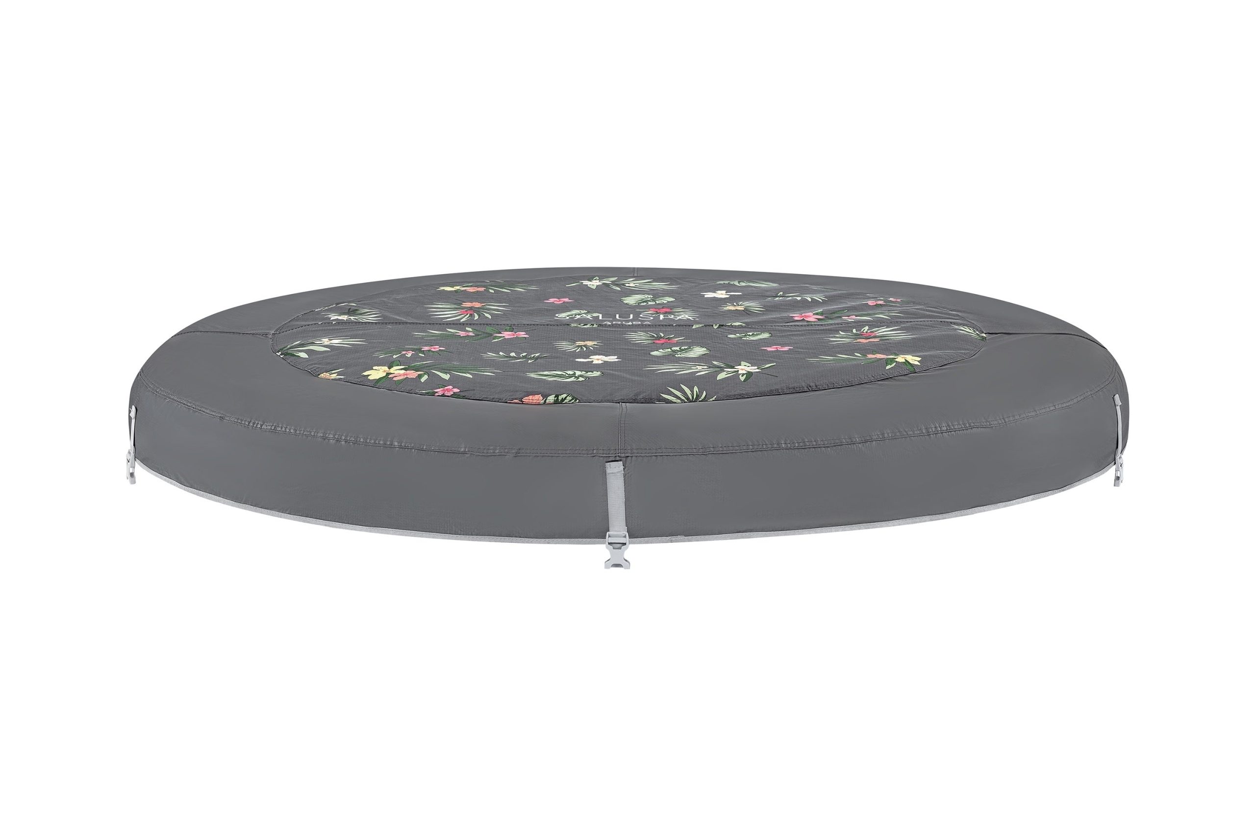 SaluSpa 67 x 26 Aruba AirJet Hot Tub Top Cover Replacement. Gray Floral